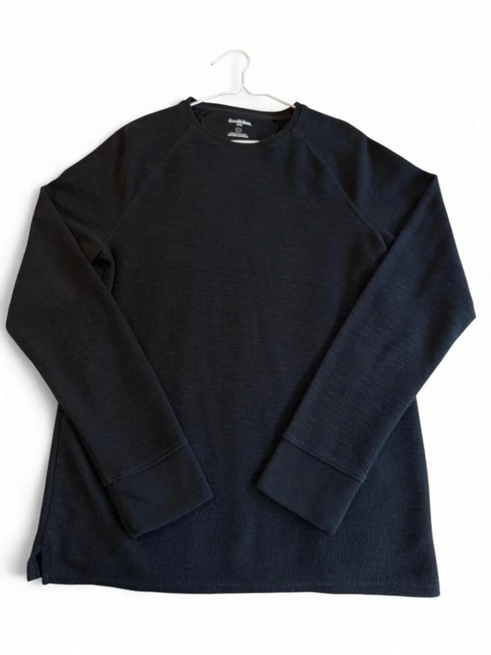 Goodfellow & Co Black Textured Crewneck Sweater M